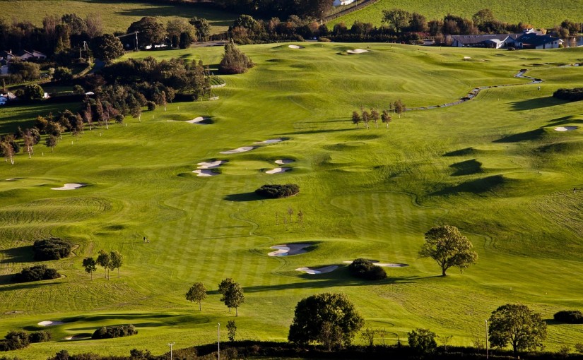 Overhead photo of a golf course