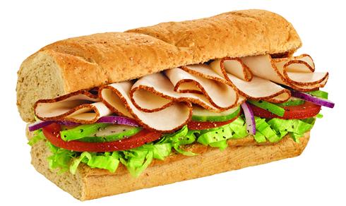 Subway Sandwiches Nutrition Chart